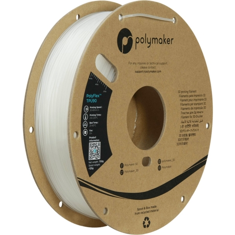 Polymaker PD02004 TPU90 Filament TPU Flexibel 1.75 mm 750 g Helder PolyFlex™ 1 stuk(s)