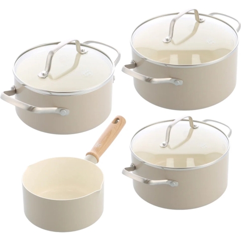 Greenchef Nordics pannenset antiaanbak 4-delig