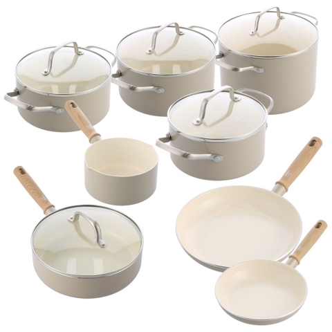 Greenchef Nordics pannenset antiaanbak 8-delig