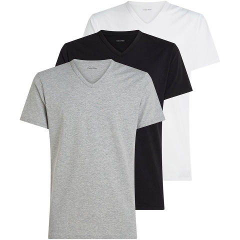 Calvin Klein Slim Short Sleeve V-Necks T-Shirts 3-Pack Str. XL