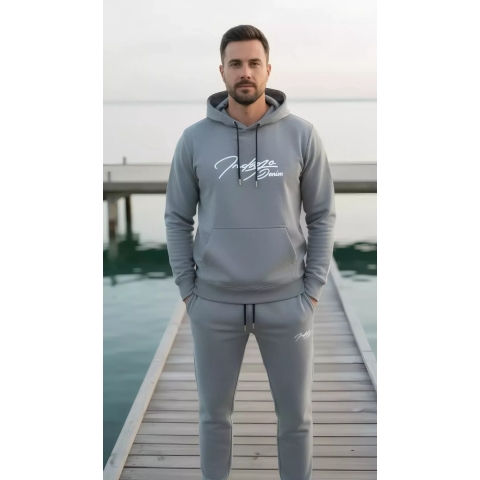 Indigo Denim Denim joggingpak heren licht