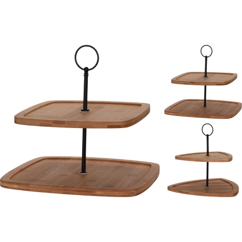 Etagere bamboe 2-laags