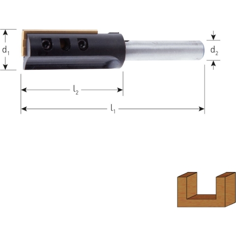 Rotec HM Groeffrees | Wisselplaat | GOLD-LINE | ø14x30 | d2=12 - 272.05.1400