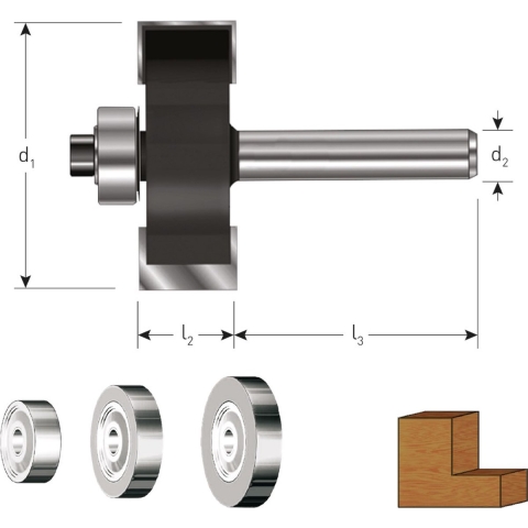 Rotec HM Sponningfrees met Lagerset | GOLD-LINE | ø34.9 | d2=8 - 271.17.3490