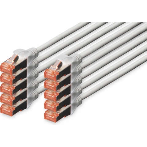 Digitus CAT 6 S/FTP Patchkabel, 10 stuks