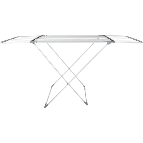 Wasrek/droogrek - wit - metaal - 108 x 55 x 94 cm - ophangen -