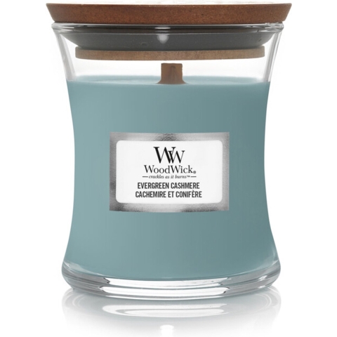 WoodWick Geurkaars Mini Evergreen Cashmere 85 gr