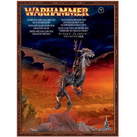Bordspellen Games Workshop Warhammer AoS Elfe Noir Dynaste sur Dragon Noir