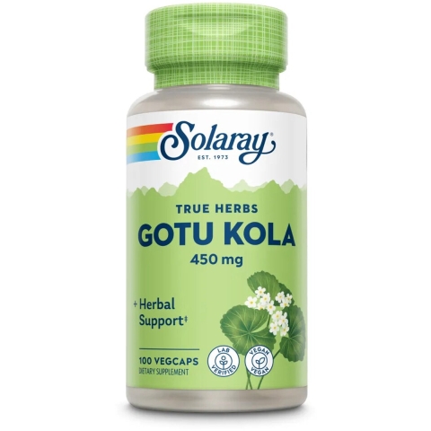 2x Solaray Gotu Kola (Centella Asiatica) 100 vegacapsules