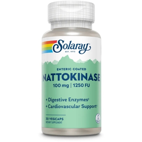 2x Solaray Nattokinase 100 mg 30 capsules