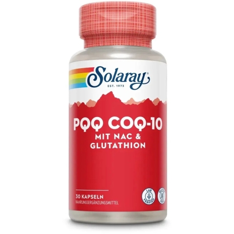 2x Solaray PQQ, CoQ10 met NAC&Glutathion 30 capsules