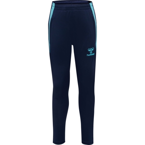 Hummel Trainingsbroek - hmlLead - Marine/Blue Fish - Hummel - 10 jaar (140) - Broeken - Katoen