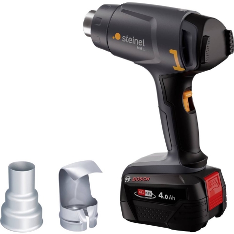 Steinel 088071 HEISSLUFTGEBLAESE AKKU MH 1 SET 4AH LG Accuheteluchtpistool 500 W Incl. accu, Incl. lader