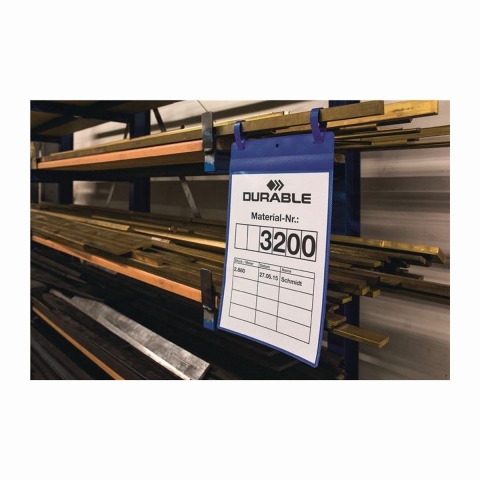 Durable Documentenzak | B297xH210 mm DIN A4 dwars | met 2 verbindingsstuk | donkerblauw | pak a 50 stuks - 175107 175107