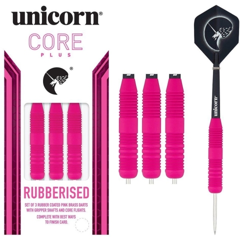 Core Plus Rubberised Brass Pink