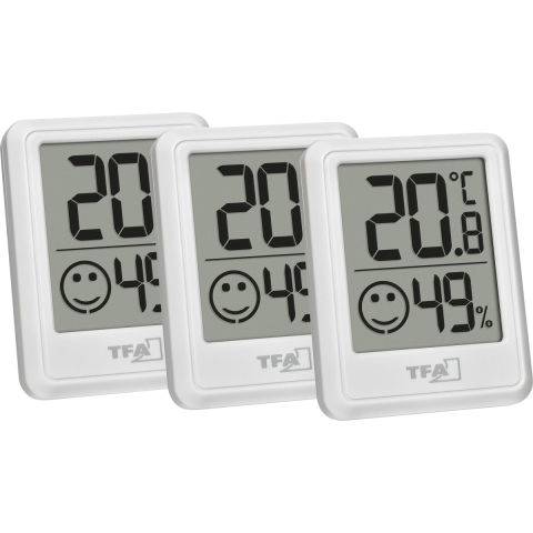 TFA Dostmann 30.5060.02.03 Thermo- en hygrometer Wit
