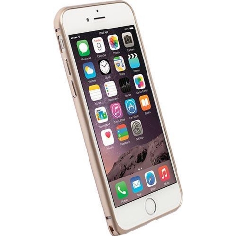 Krusell Sala Alubumper - Bumper - Lichtgewicht Aluminium - Goud