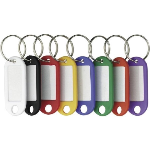 ALCO 1850-26 1850-26 Sleutelhanger Wit, Zwart, Rood, Geel, Blauw, Groen, Oranje, Violet 200 stuk(s)