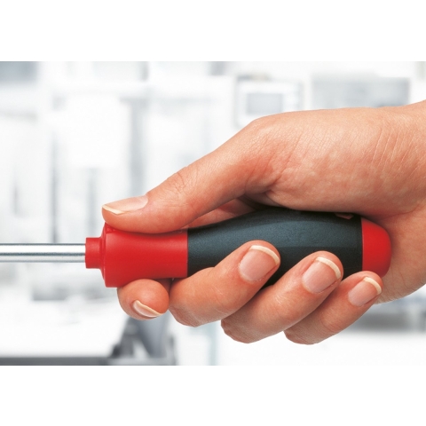 Werkplaats Platte schroevendraaier Wiha 308SF 9,0x150 00737 Kopbreedte: 9 mm Koplengte: 150 mm