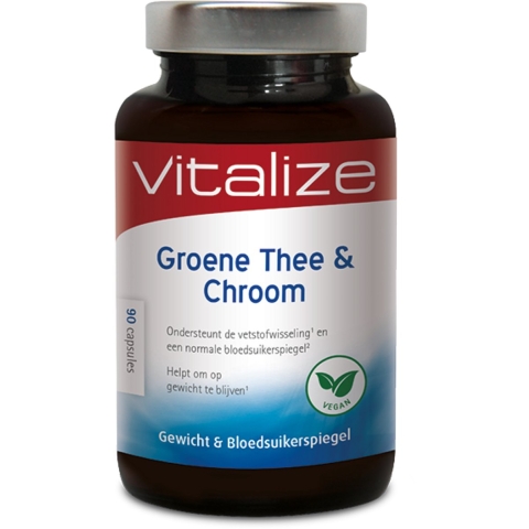 Vitalize Groene Thee en Chroom Capsules