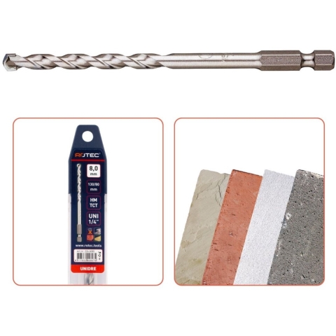 Rotec UNIDre Multifunctionele Boor | 1/4" Aansl. | Ø5.0x50/100 - 226.8050
