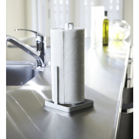 YAMAZAKI - Tower - Keukenrolhouder wit