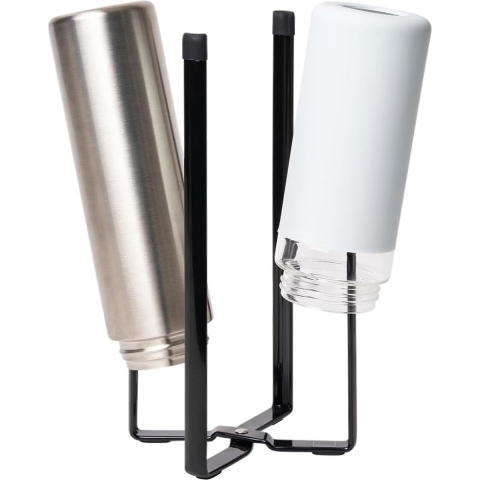 YAMAZAKI - Tower - Droogrek voor drinkflessen zwart