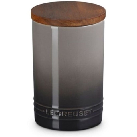 LE CREUSET - Signature - Voorraadpot 0,77l met houten deksel Flint