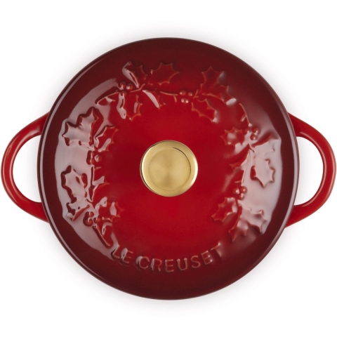 LE CREUSET - Holly Collection - Mini Braadpan 10cm Kersenrood