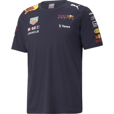 PUMA Red Bull Racing Teamline Sportshirt - Max Verstappen - Maat XL - Blauw