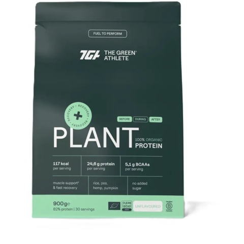 2x The Green Athlete Plant Protein Unflavoured Bio 900 gr
