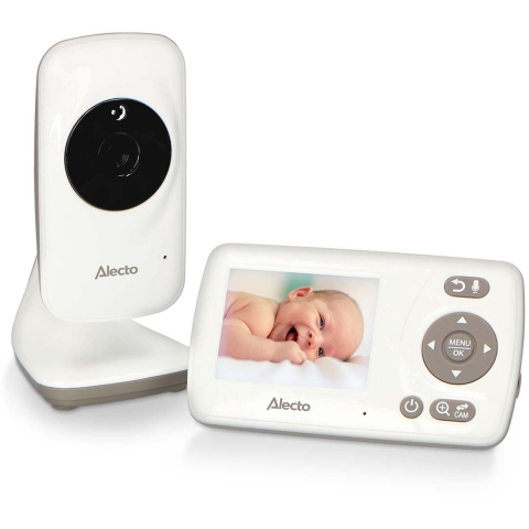 Alecto DVM71 - Babyfoon met camera en 2,4 inch kleurenscherm - Wit