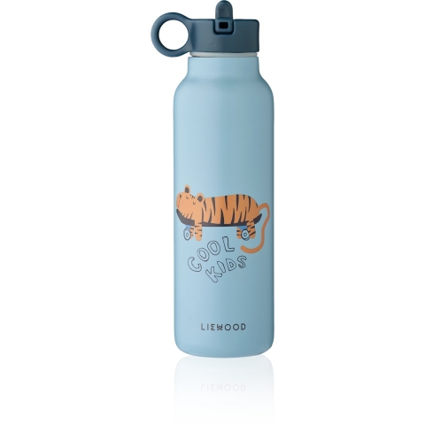 Liewood Drinkfles - Valk - 500 ml - Tijger/Strand Blue - Liewood - OneSize - Drinkflessen