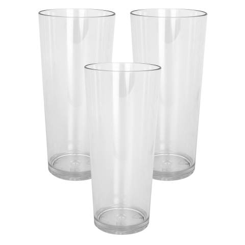 MPDrink Bierglas Festival - 12x - SAN kunststof - 30 cl - onbreekbaar - herbruikbaar - stapelbaar -