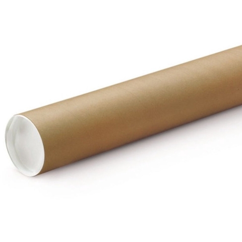 Poster koker van karton - 40x - 670 x 50 mm - Bruin - Verzendkokers - Voor A1 formaat papier -