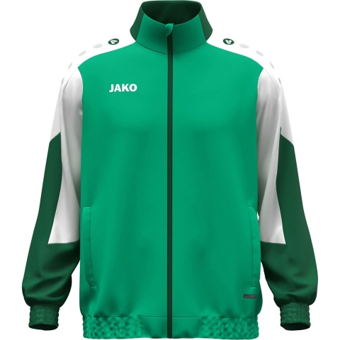 JAKO 9870 Geweven Jas Dynamic - Groen/Wit/Donkergroen - S
