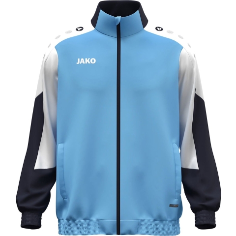 JAKO 9870 Geweven Jas Dynamic - Hemelsblauw/Wit/Marine - 4XL