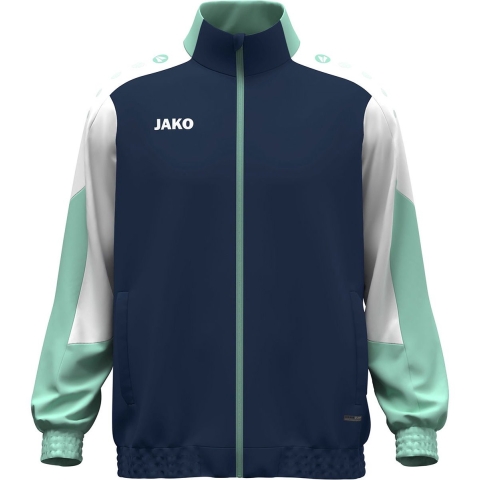 JAKO 9870 Geweven Jas Dynamic - Marine/Wit/Munt - 4XL