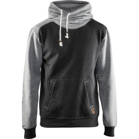 Blåkläder Hooded Sweatshirt 33991157 | Zwart melange/Grijs | Maat XS - 7330509465394