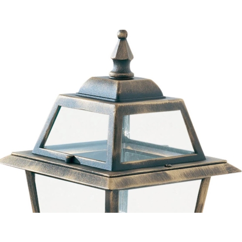 Searchlight New Orleans - buiten wandverlichting - 21 x 49,5 cm - IP44 - zwart en goud