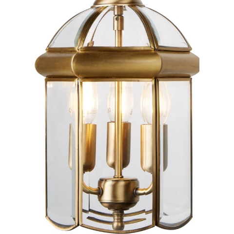 Searchlight Lanterns - luster - Ø 22 x 143 cm - antiek messing