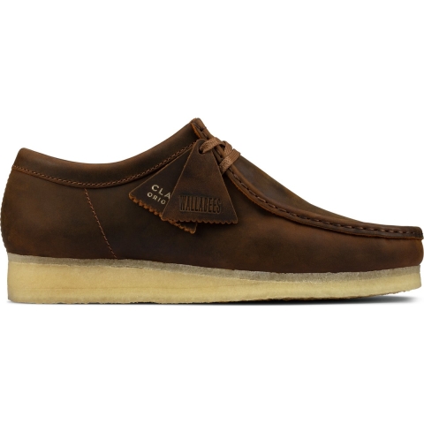 Clarks Originals Wallabee leer herenschoenen bruin