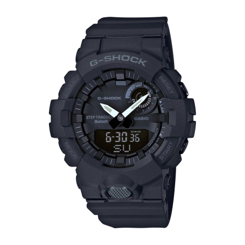 Casio GBA-800-1AER Horloge Kwarts (l x b x h) 54.1 x 48.6 x 15.5 mm Zwart Materiaal (behuizing): Hars Materiaal (armband): Hars