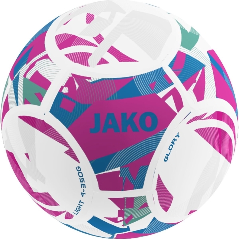 JAKO 2349 Lightbal Glory - Wit/Pink/Jako-Blauw, 350G - 4