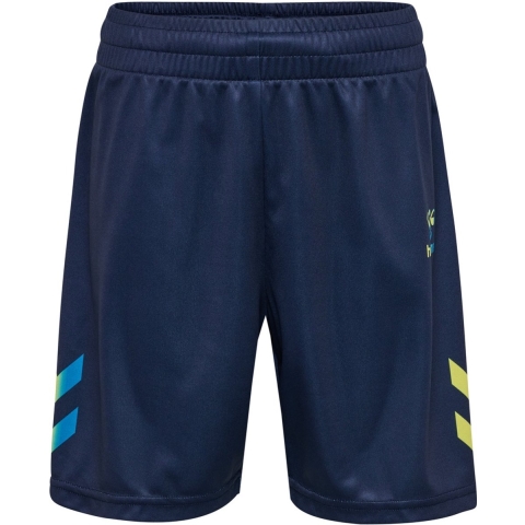 Hummel Shorts - hmlShimmer - Dress Blues/Limeade - Hummel - 10 jaar (140) - Shorts