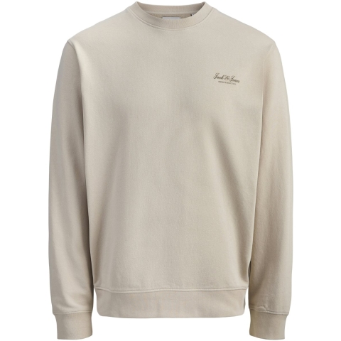 Jack & Jones Sweatshirt - JjearChive - Grafisch - Moonbeam - Jack & Jones - 8 jaar (128) - Sweatshirt