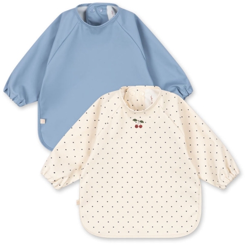 Konges Sløjd Schorten - 2-pack - Navy Dot/Rain Gewassen - Konges Sløjd - 18-36 mnd - Schort