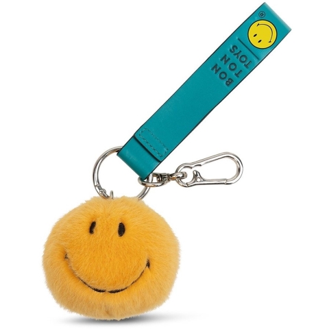 Bon Ton Toys Sleutelhanger - 7 cm - Smiley ECO Fuzzy Bag Charm - - Bon Ton Toys - OneSize - Sleutelhanger