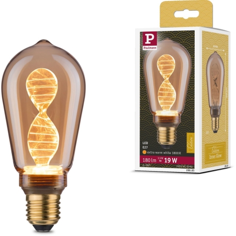 Paulmann 28885 LED-lamp E27 Speciale vorm 3.5 W = 19 W Goud (Ø x h) 64 mm x 142 mm 1 stuk(s)
