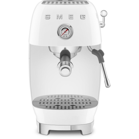 SMEG ECF03WHEU 50's Style Handmatige Espressomachine - Wit